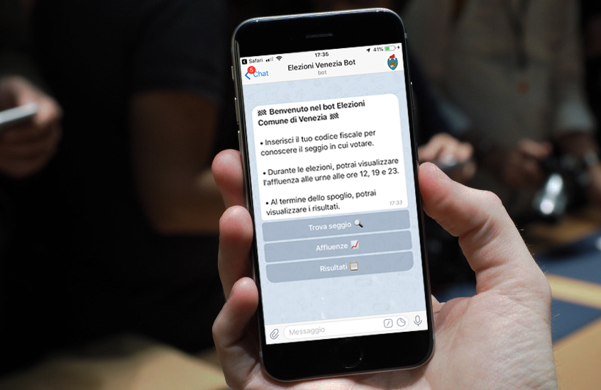 Elezioni europee: dati in diretta grazie al chat-bot del Comune di Venezia