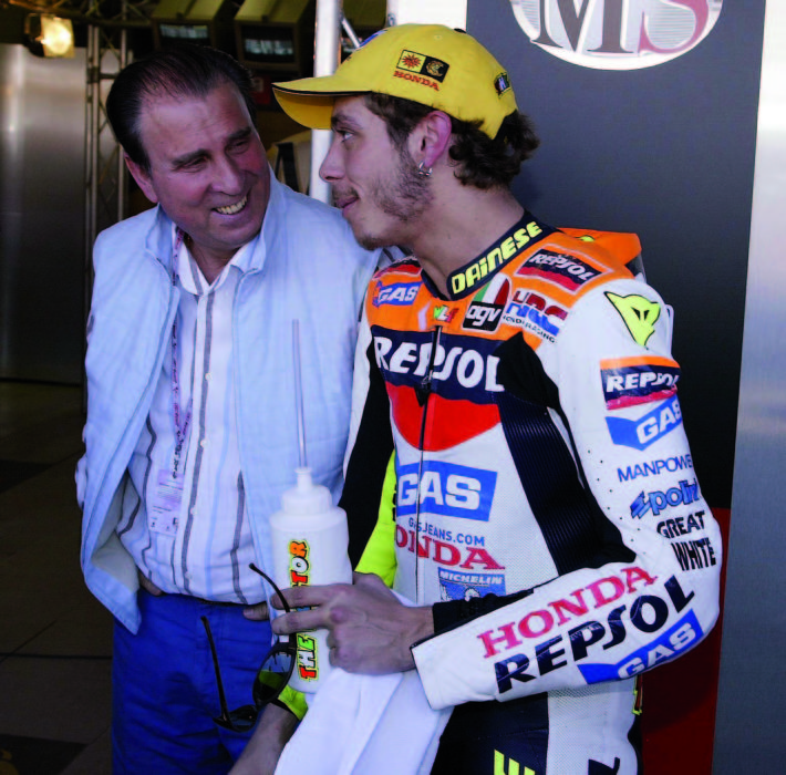 Ivano Beggio con Valentino Rossi