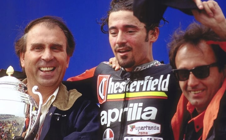 Ivano Beggio con Max Biaggi