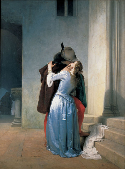 Il Bacio, Francesco Hayez, 1859, Pinacoteca di Brera