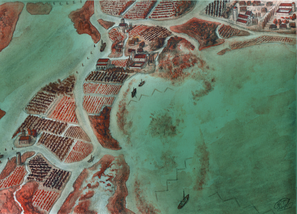 L'isola scomparsa di Costanziaco, Laguna sud, Venezia