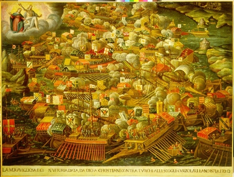 La Battaglia di Lepanto, olio su tela, Museo Correr, Venezia