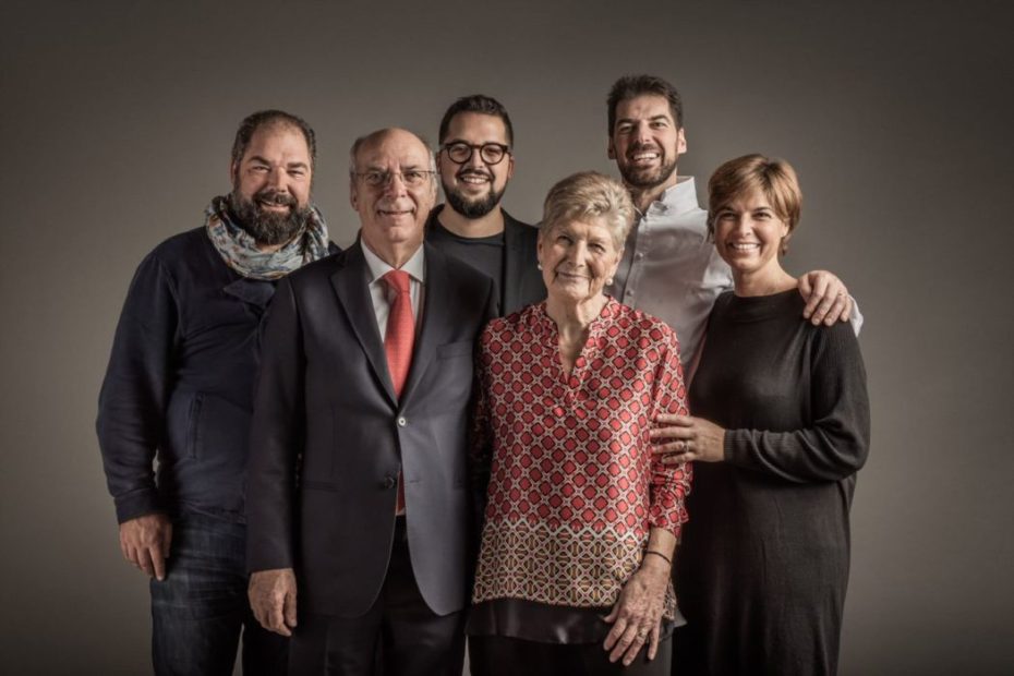 La famiglia Alajmo, titolare del Ristorante Le Calandre di Padova