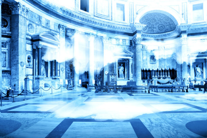 Luce diurna nel Pantheon di Roma grazie a Inside Out @Cosimo Scotucci