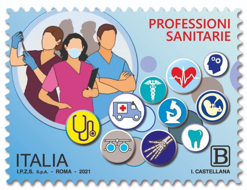 Un francobollo celebrativo dedicato ai sanitari in prima linea contro il Covid-19