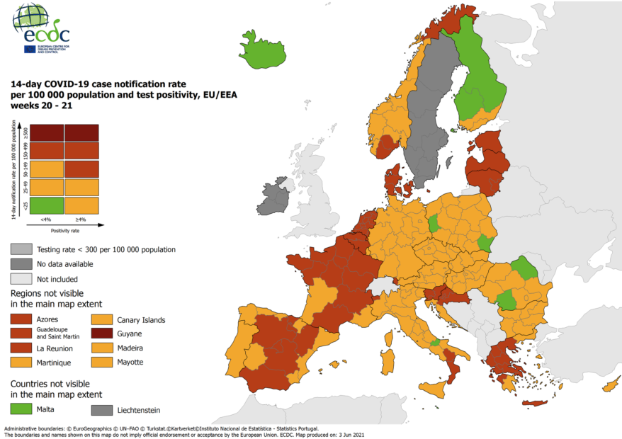 Covid: Molise prima regione d'Italia verde secondo la mappa Ue