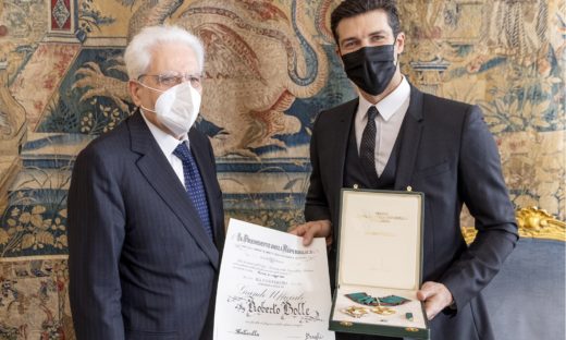 Roberto Bolle Grande Ufficiale della Repubblica