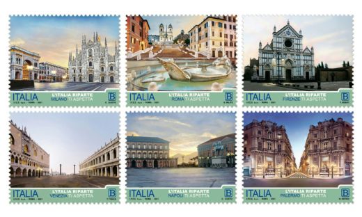 “L’Italia riparte”: emessi 6 francobolli dedicati alle principali città
