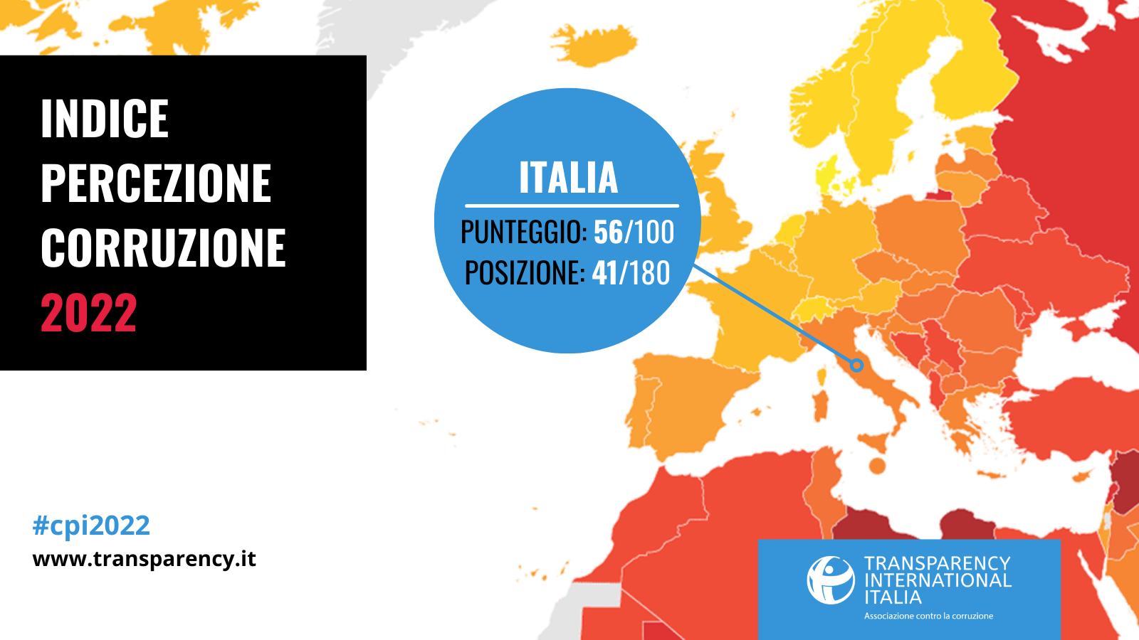 Indice Di Percezione Della Corruzione 2022: Italia Al 41esimo Posto