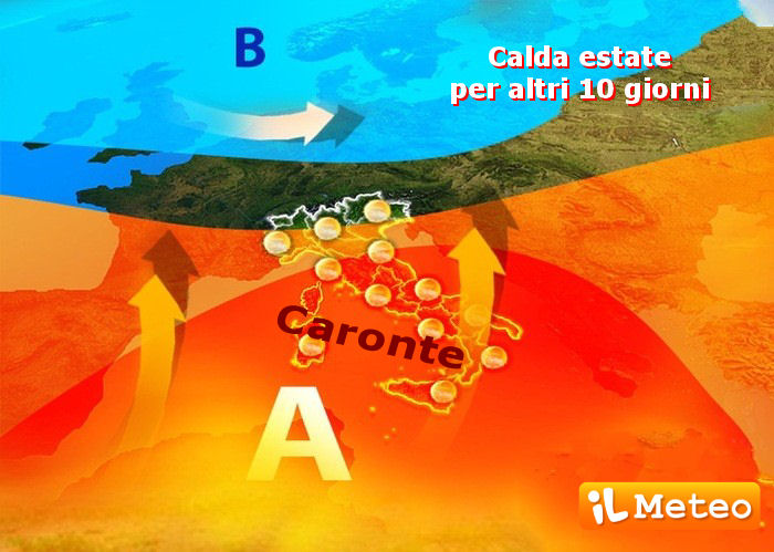 L’Italia nella morsa di Caronte: fine settimana ancora rovente