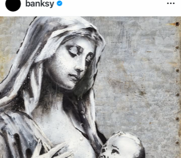 La Madonna ferita di Banksy