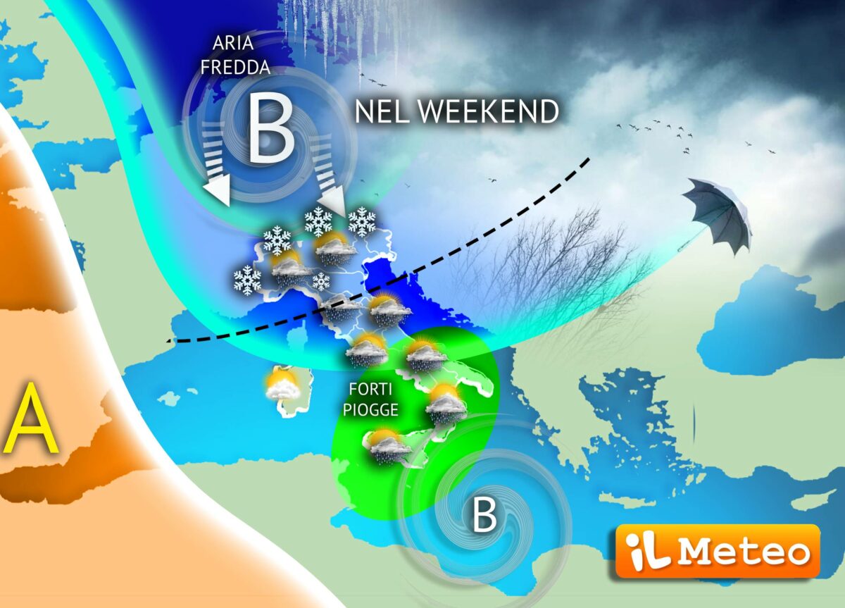 Venti forti, piogge, neve e freddo: arriva l’inverno