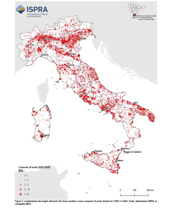 Le città italiane sempre meno “spugne”