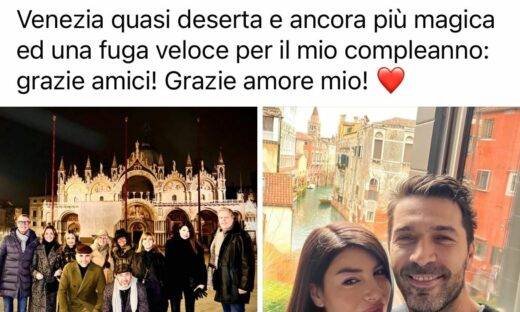 Buffon, 47 anni a Venezia: festa speciale con famiglia e amici